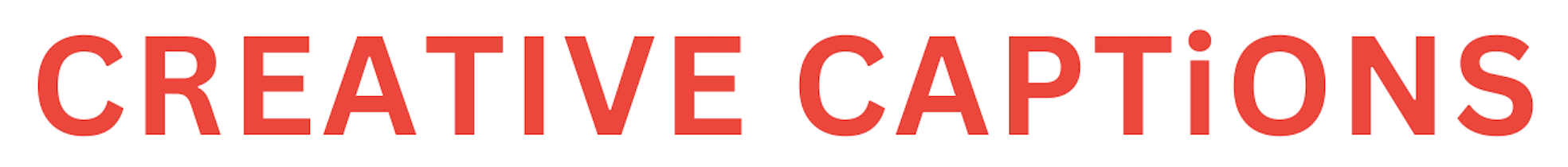 Creative Captions Banner